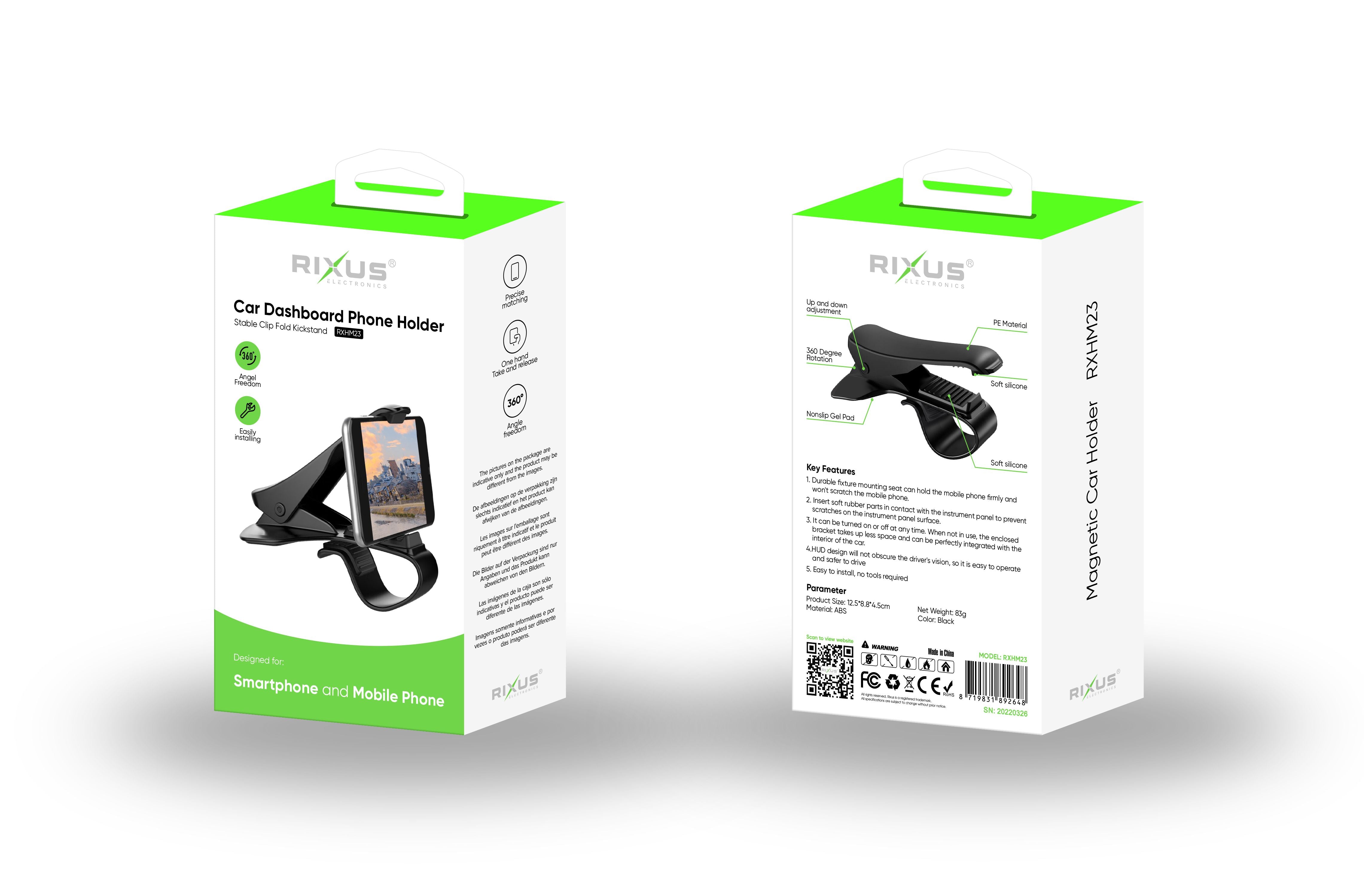 Rixus RXHM23 Car Dashboard Phone Holder