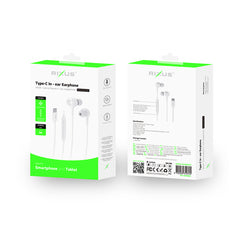 Rixus RXHD56CW USB C kabelgebundener Ohrhörer Typ Kopfhörer mit Mikrofon