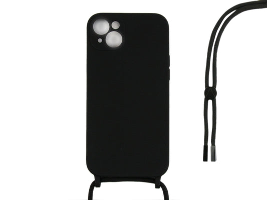 Rixus For iPhone 14 TPU Necklace Cord Cover