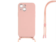 Rixus For iPhone 14 TPU Necklace Cord Cover