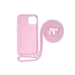 Rixus For iPhone 14 TPU Necklace Cord Cover