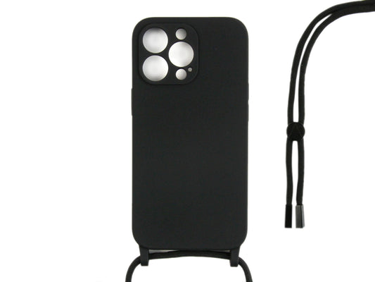 Rixus For iPhone 14 Pro Max TPU Necklace Cord Cover