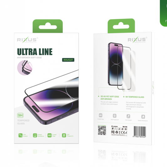 Rixus Für iPhone 15 Plus Tempered Glass Ultradünn