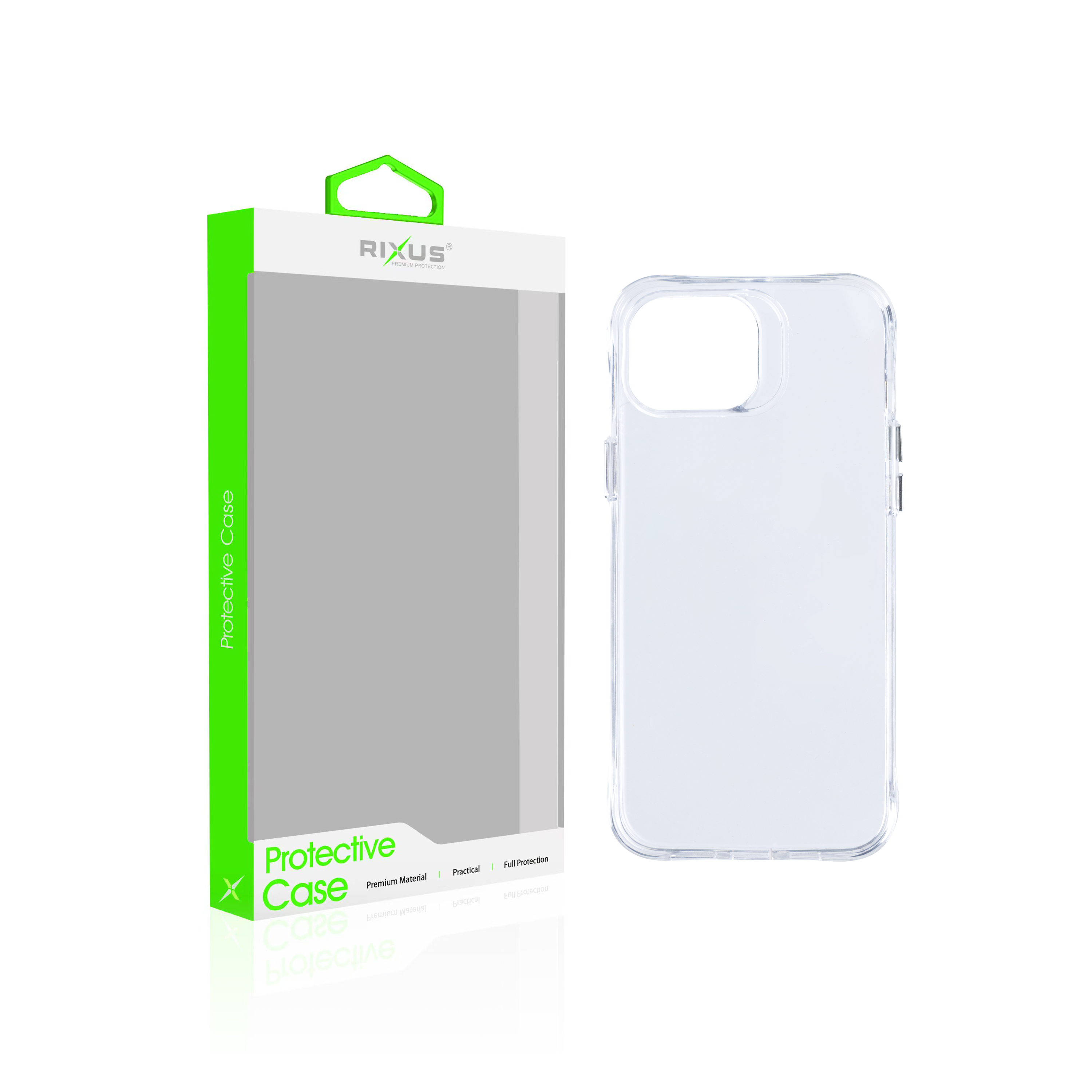 Rixus For iPhone 15 Plus Crystal Anti-shock TPU