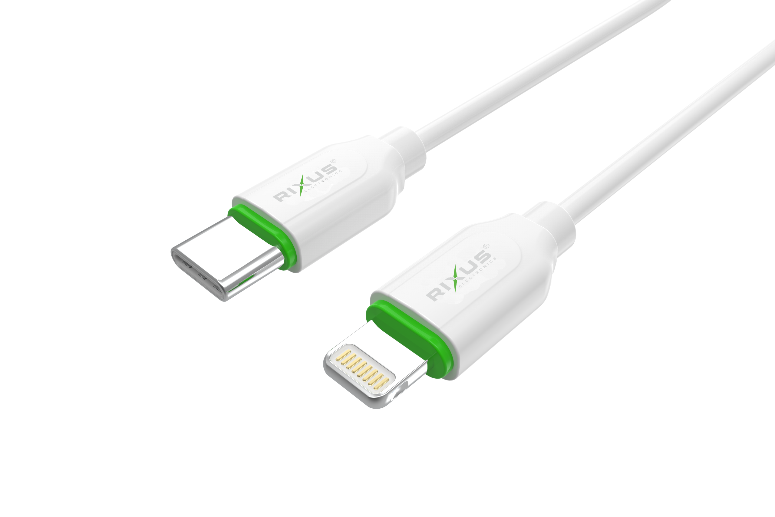 Rixus RX2022 Data Sync And Fast Charge Cable Type-C To Lightning