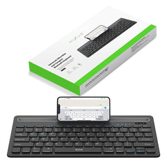 Rixus RXWK01 Universelle, ultraschlanke und kompakte Bluetooth-Tastatur