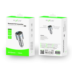 Rixus RXBT40 Vollmetall-Auto-FM-Transmitter Bluetooth 5.3