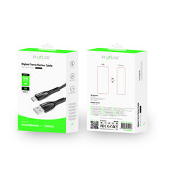 Rixus RXUC30AC Legierung USB auf USB-C Datenkabel Metall