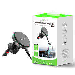 Rixus RXWC12 MagSafe-kompatible Lüftungsschlitzhalterung zum Aufladen