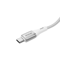 Rixus RXUC29L geflochtenes USB-C-auf-Lightning-Kabel mit LED-Anzeige