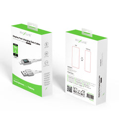 Rixus RXUC29AL Geflochtenes USB-A-auf-Lightning-Kabel mit LED-Anzeige