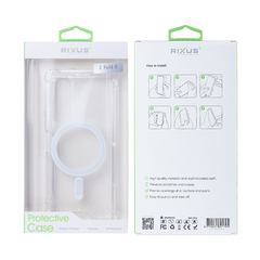 Rixus Magnetic Clear Case TPU für Samsung Galaxy Z Fold5
