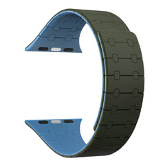 Rixus für Apple Watch, 40 mm, 41 mm Silikonarmband mit Magnet + Tiefblau