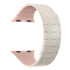 Rixus für Apple Watch, 40mm, 41mm Silikonarmband mit Magnet + Rosa