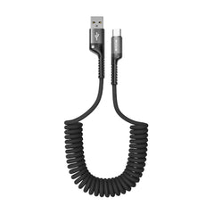 Rixus RXUC17AC aufrollbares Federkabel USB-A auf Typ-C