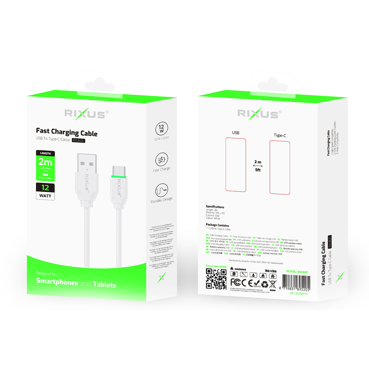 Rixus RXU82C Boost Data Cable Type C