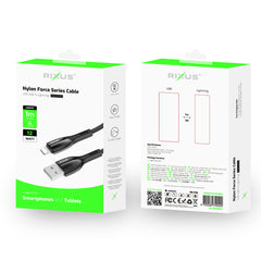Rixus RXUC30AL Legiertes USB-zu-Lightning-Datenkabel Metall