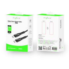 Rixus RXUC30C USB-C-Datenkabel aus Metalllegierung
