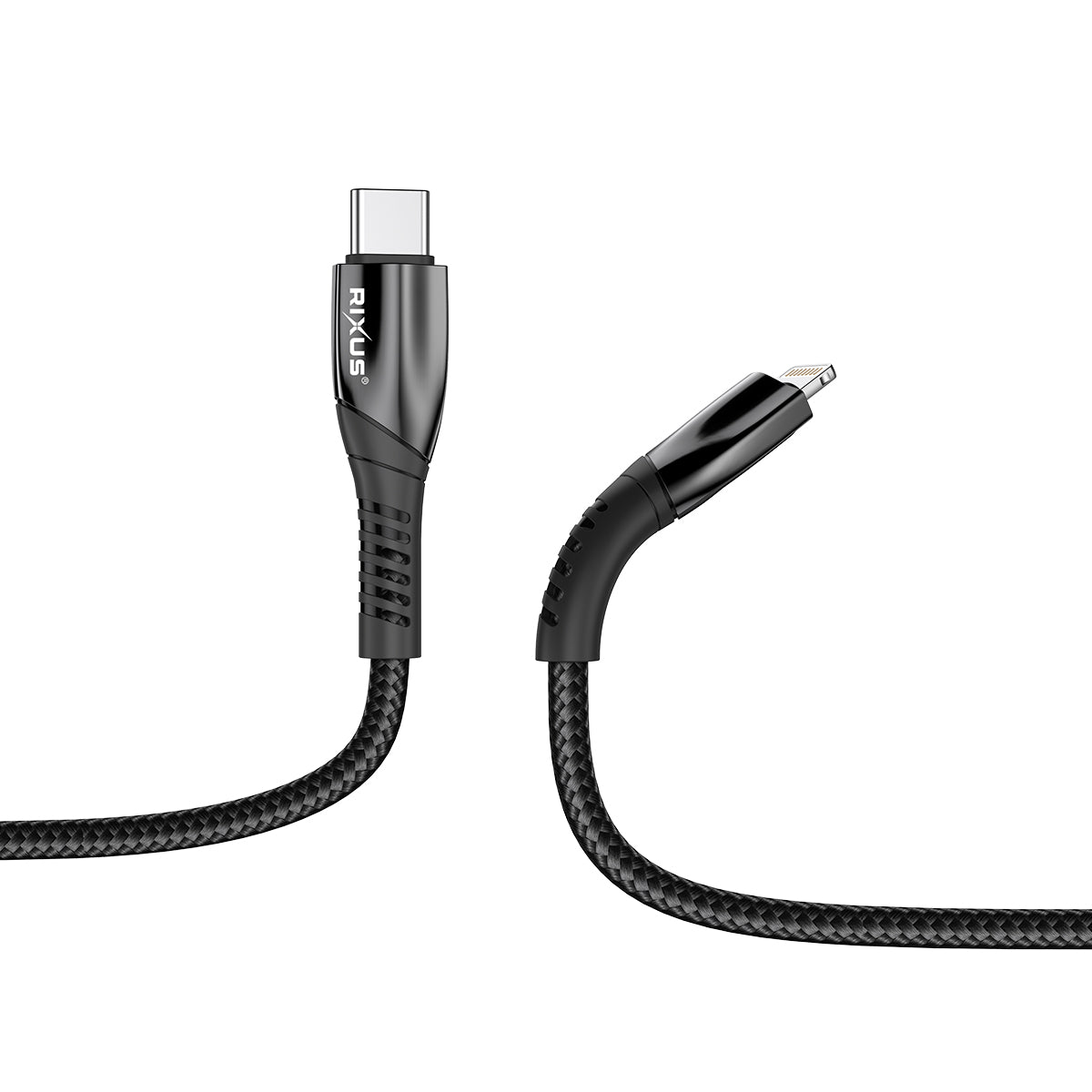 Rixus RXUC30L Alloy USB-C To Lightning Data Cable Metal