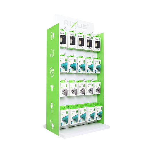 Rixus RXDP03 Double Sided Modular Display Stand (Self-Assembly)