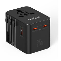 Rixus RX3425 Weltreiseadapter 25 Watt mit 3 USB-Anschlüssen