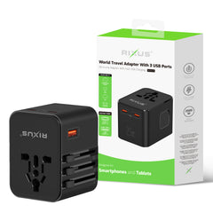 Rixus RX3425 Weltreiseadapter 25 Watt mit 3 USB-Anschlüssen