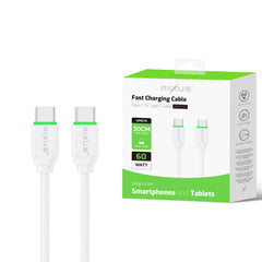 Rixus RXUC13C Schnellladekabel USB-C auf USB-C