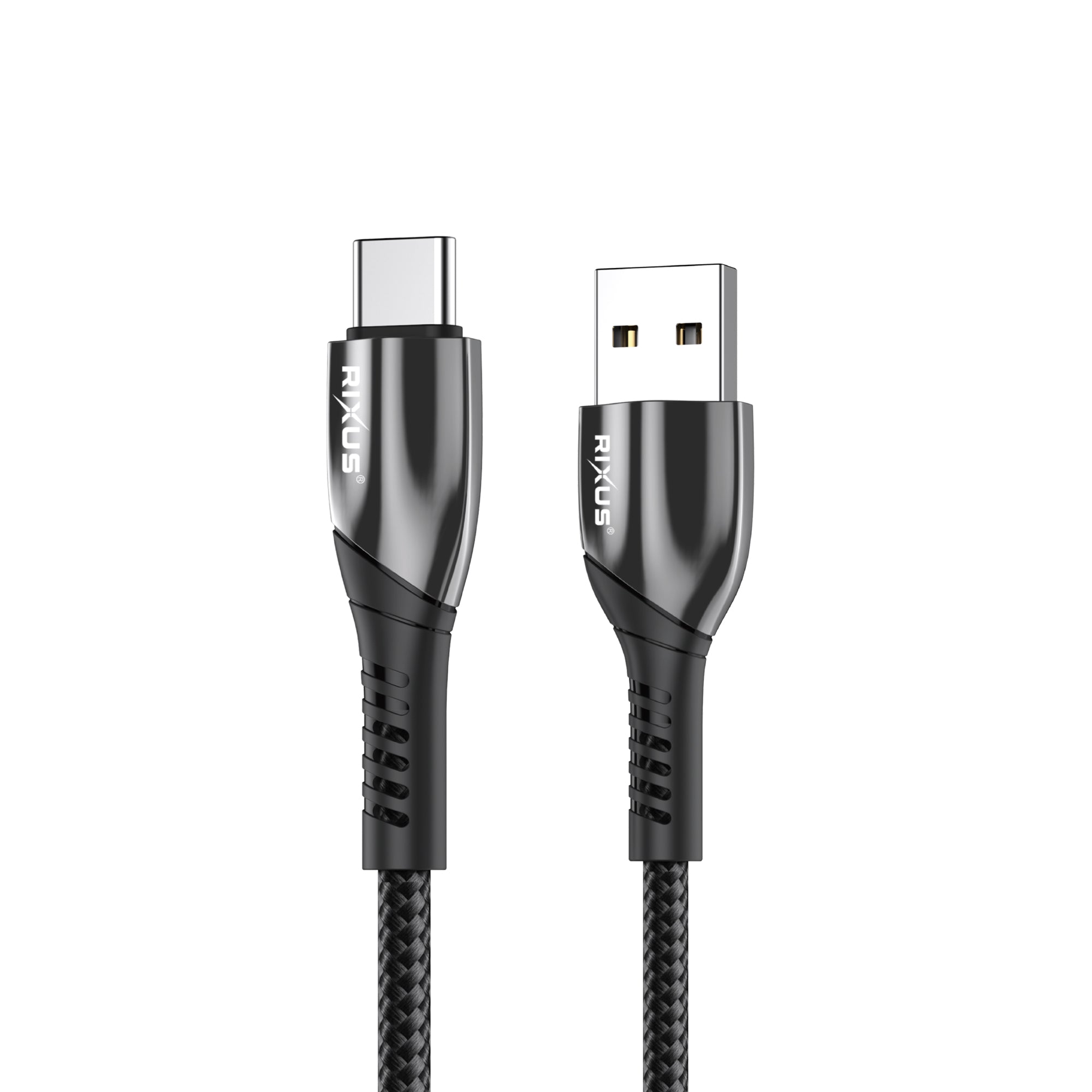 Rixus RXUC37AC Charging Cable USB-A To USB-C Braided Nylon