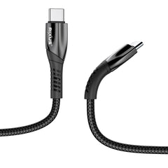 Rixus RXUC39C Schnellladekabel USB-C auf USB-C Geflochtenes Nylon