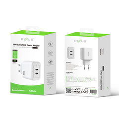 Rixus RXHC33D GaN Doppel-USB-C-Netzteil