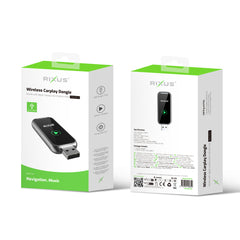 Rixus RXCP03 Kabelloser CarPlay-Dongle, Metallic