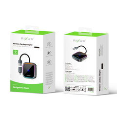 Rixus RXCP05 Kabelloser Carplay Adapter Metallisch