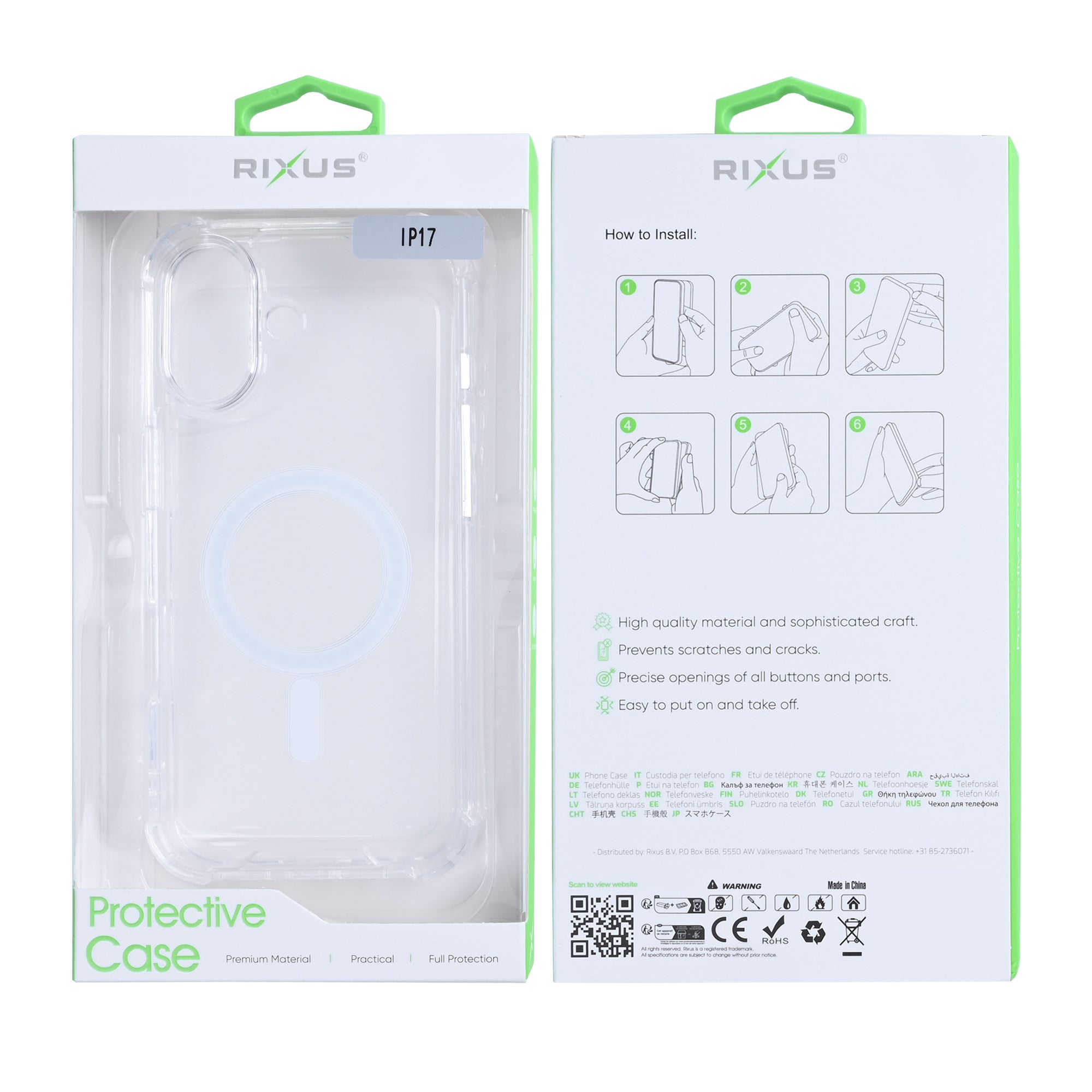 Rixus Anti-Burst Case With MagSafe For iPhone 17