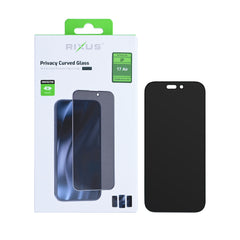 Rixus Privacy Full Curved Edge Tempe Glas für iPhone 17 Air