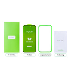 Rixus Privacy Full Curved Edge Tempe Glas für iPhone 17