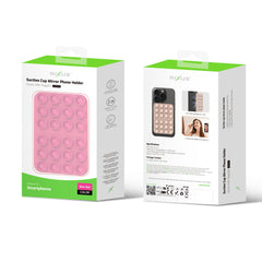 Rixus RXPH40L Saugnapf-Spiegel-Handyhalter Rose