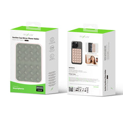 Rixus RXPH40D Saugnapf-Spiegeltelefonhalter Dunkel