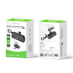 Rixus RXPB98B Mini Click-On Powerbank USB-C
