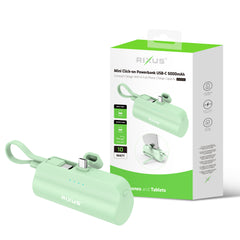 Rixus RXPB98G Mini Click-On Powerbank USB-C