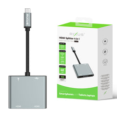 Rixus RXHU20 HDMI Splitter 4 In 1
