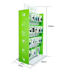 Rixus RXDP03 Double Sided Modular Display Stand (Self-Assembly)