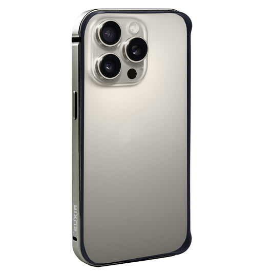 Rixus Crash Guard Case For iPhone 15 Pro Max Natural Titanium