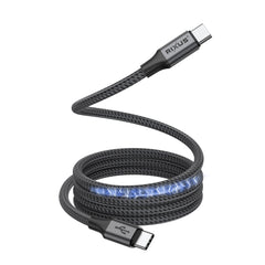 Rixus RXUC66C Magnetisches Ladekabel USB-C auf USB-C 100cm 60W