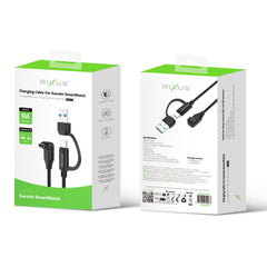 Rixus RXGM02 Ladekabel für Garmin Smartwatch 100cm Schwarz