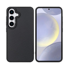 Rixus Mag Carbon mit MagSafe kompatibel für Samsung Galaxy S26 Schwarz
