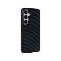 Rixus Mag Carbon mit MagSafe kompatibel für Samsung Galaxy S26 Schwarz