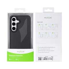 Rixus Mag Carbon mit MagSafe kompatibel für Samsung Galaxy S26 Schwarz