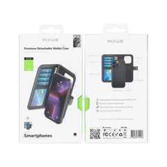 Rixus Duo Magnethalterung Abnehmbare Geldbörse für Samsung Galaxy S26 Schwarz