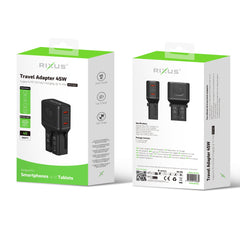 Rixus RXTA01 Weltreiseadapter 45W