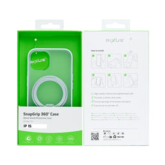 Rixus SnapGrip 360 Hülle für Apple iPhone 15
